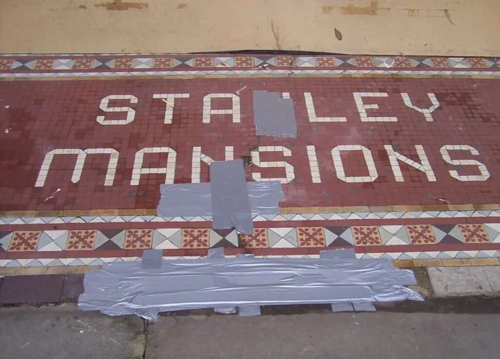 Bespoke Entranceway-Stanley Mansions before restoration