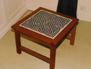 Celtic Knotwork Table in Ceramic