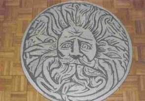 Celtic Sun God in Marble