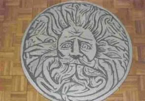 Celtic Sun God in Marble