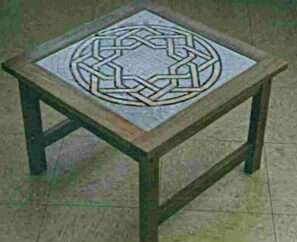 Islamic Knotwork Table in Ceramic