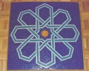 Islamic Star in Vitreous Glass