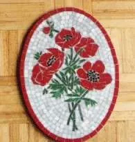 Poppies in Vitreous Glass