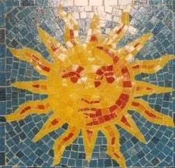 Sun in Vitreous Glass